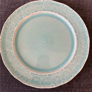 Anthropologie Old Havana Dinner Plate in Mint Color